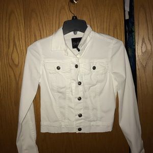 white jean jacket